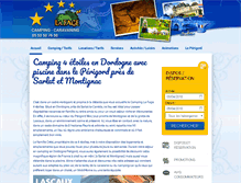 Tablet Screenshot of camping-lafage.com